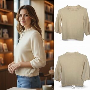 Vince 100% cashmere mock neck sweater